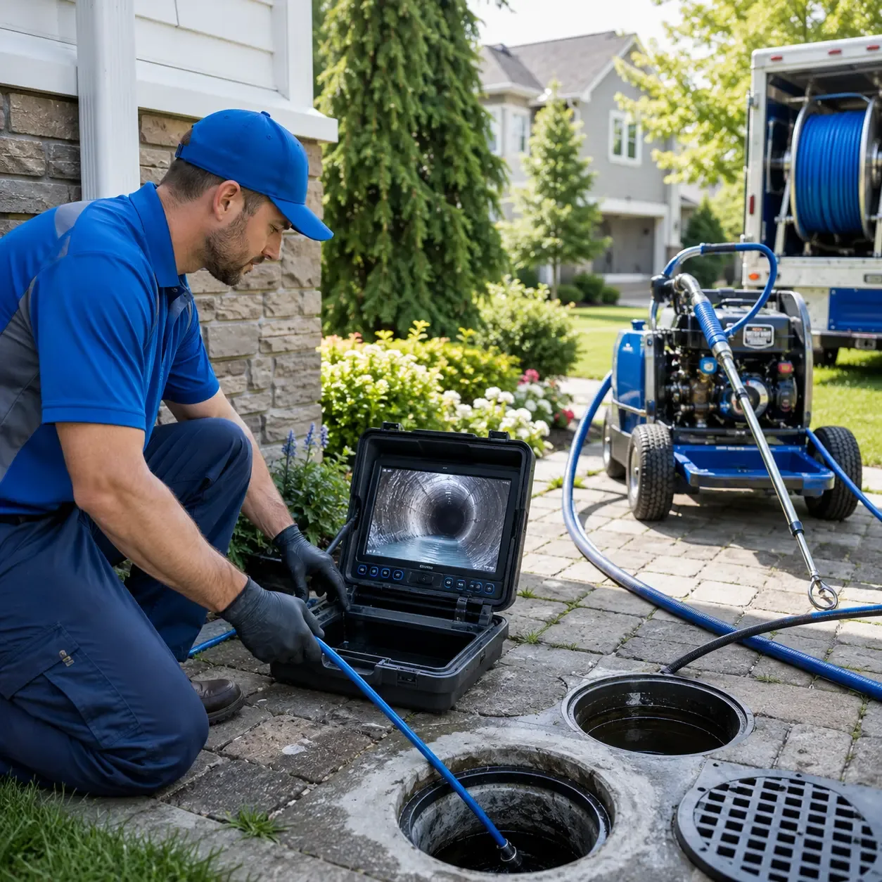 Outdoor drain cleaning professionals serving Winchester, CT
