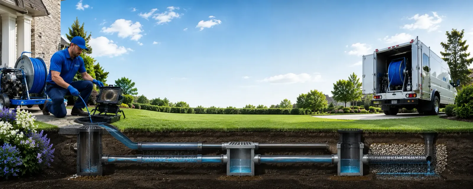 Outdoor drain cleaning information for Winchester, CT